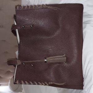 Jessica Simpson Brown Tote Bucket Bag